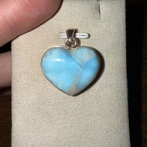 Larimar heart pendant